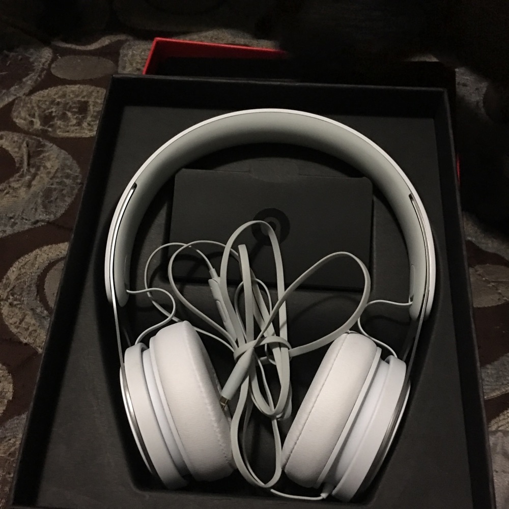 White Beat headphones.
